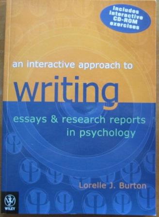 an interactive approach writing essays research reports in psychology